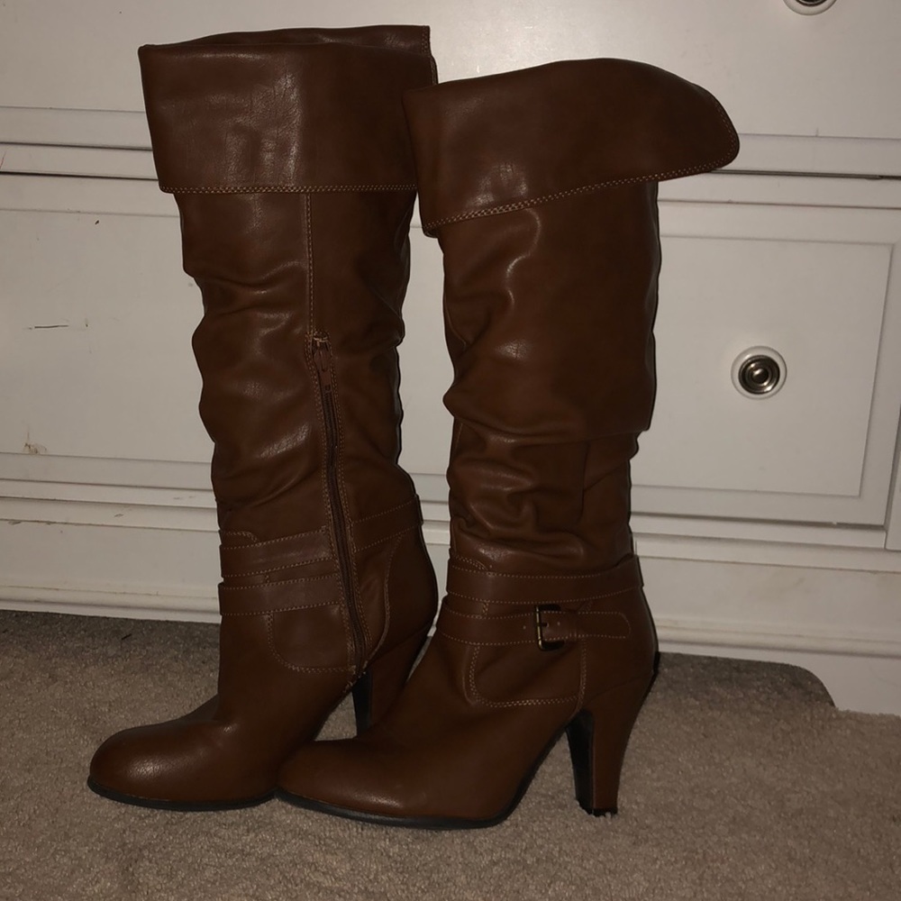 Brown High Heel Boots